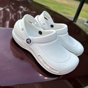 Crocs  Bistro Work Clog White Unisex size 7 great condition